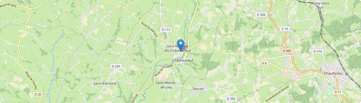 Saint-Maurice-lès-Châteauneuf - Carte