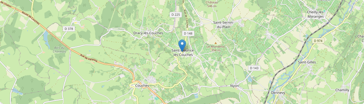Saint-Maurice-lès-Couches - Carte
