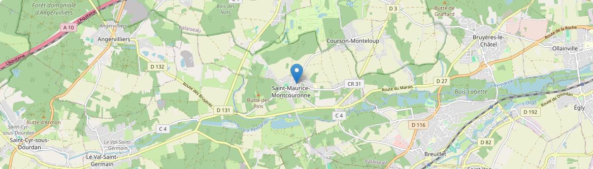 Saint-Maurice-Montcouronne - Carte
