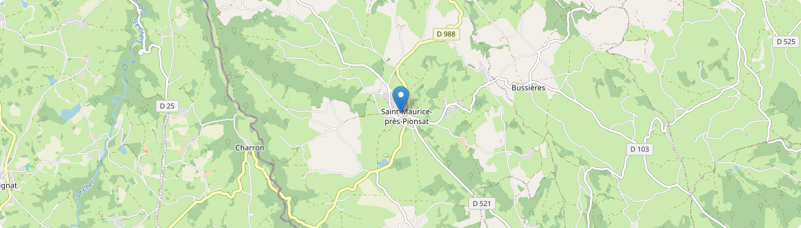 Saint-Maurice-près-Pionsat - Carte