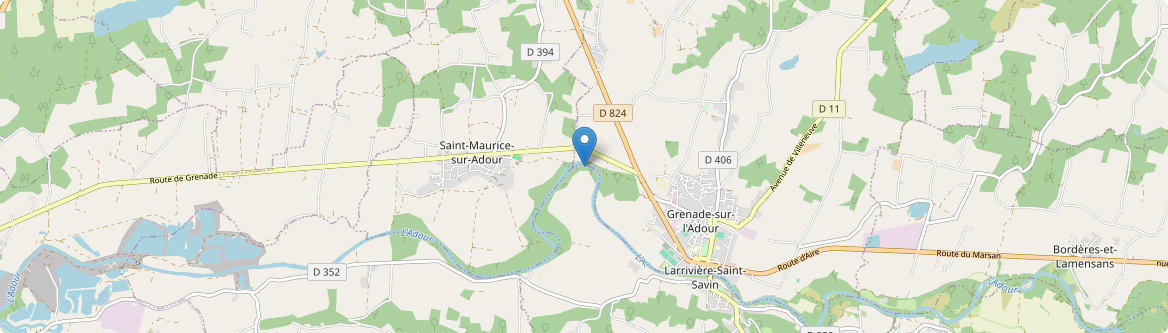 Saint-Maurice-sur-Adour - Carte
