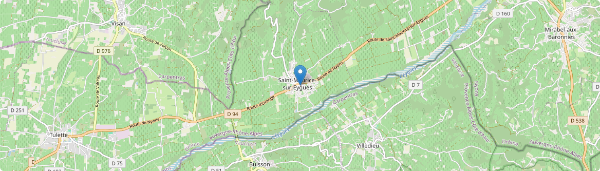 Saint-Maurice-sur-Eygues - Carte