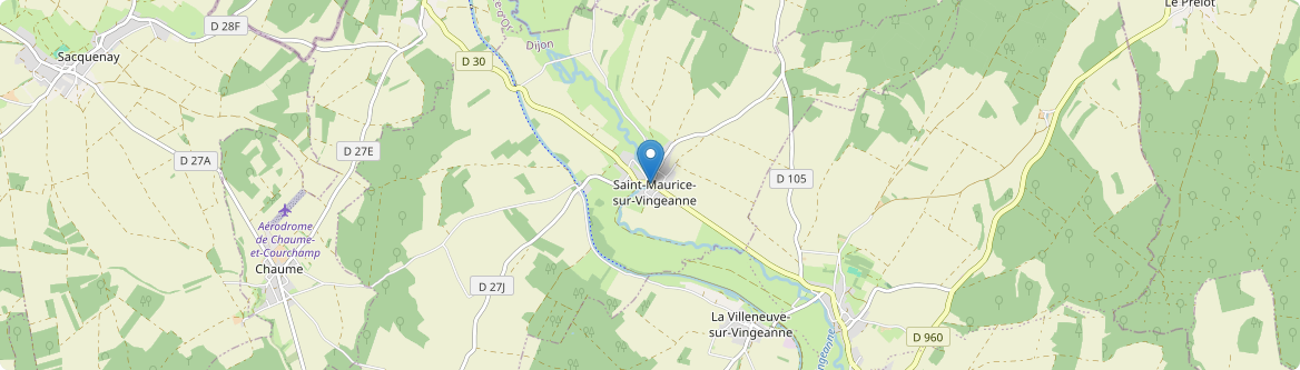 Saint-Maurice-sur-Vingeanne - Carte
