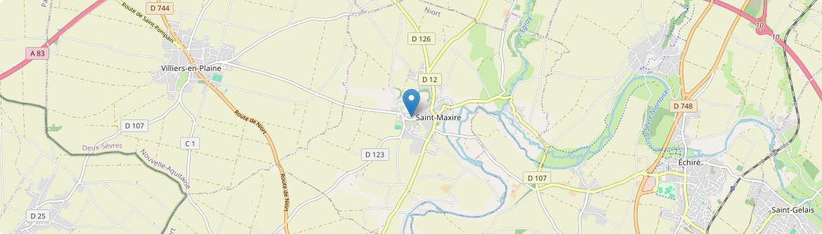 Saint-Maxire - Carte