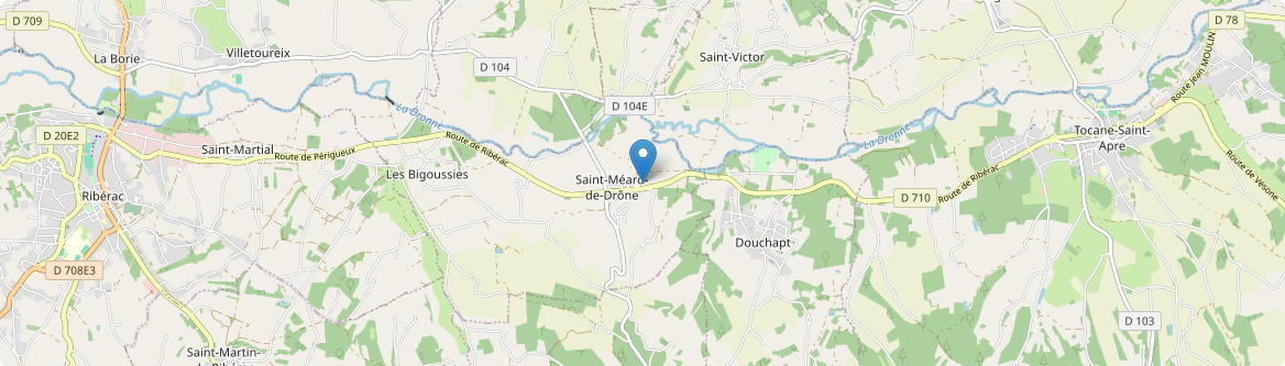 Saint-Méard-de-Drône - Carte