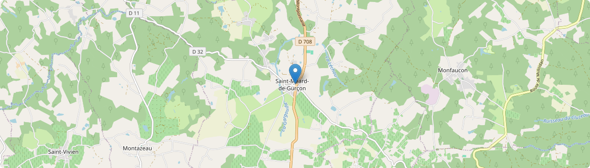 Saint-Méard-de-Gurçon - Carte