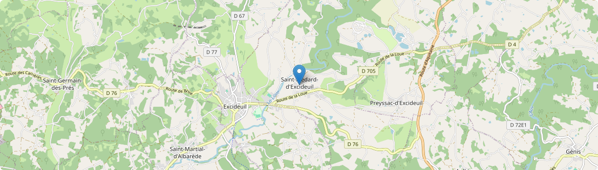 Saint-Médard-d'Excideuil - Carte