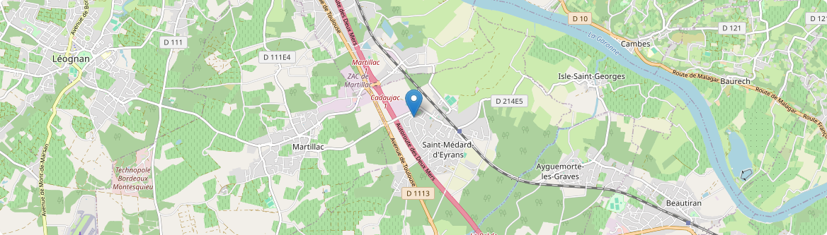 Saint-Médard-d'Eyrans - Carte