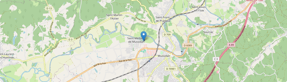 Saint-Médard-de-Mussidan - Carte