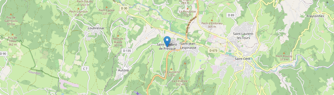 Saint-Médard-de-Presque - Carte
