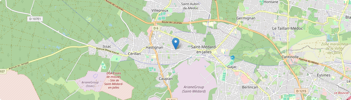 Saint-Médard-en-Jalles - Carte