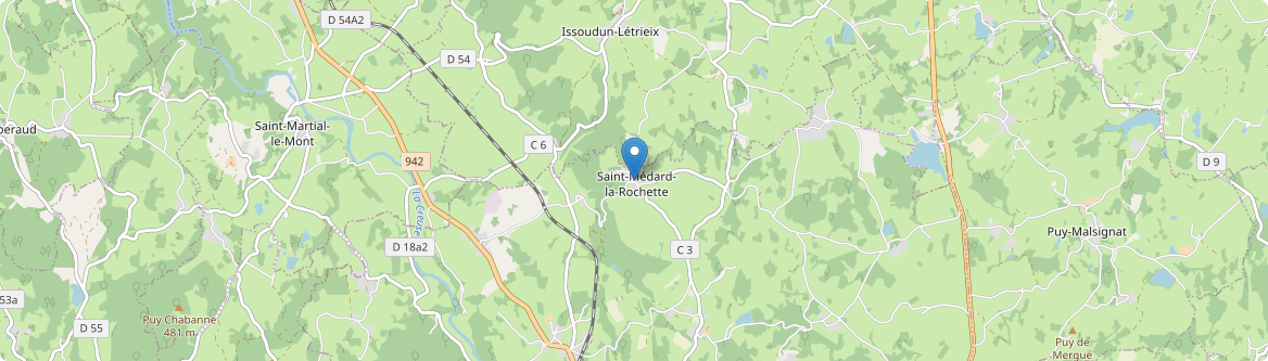 Saint-Médard-la-Rochette - Carte