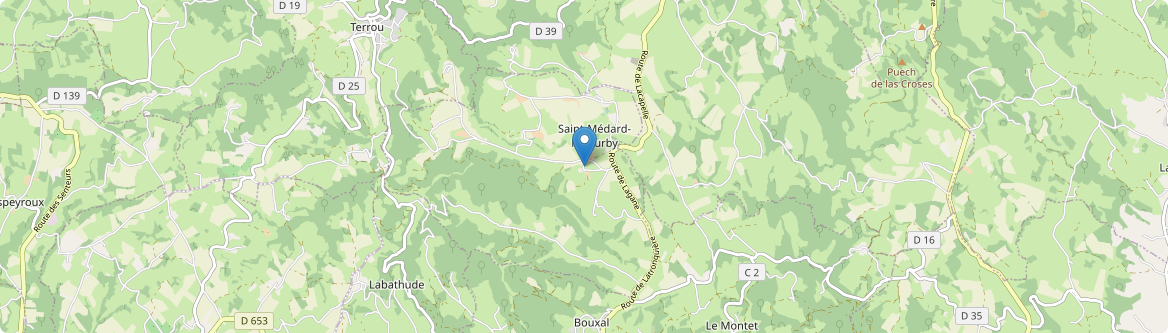 Saint-Médard-Nicourby - Carte