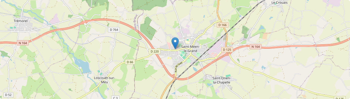Saint-Méen-le-Grand - Carte