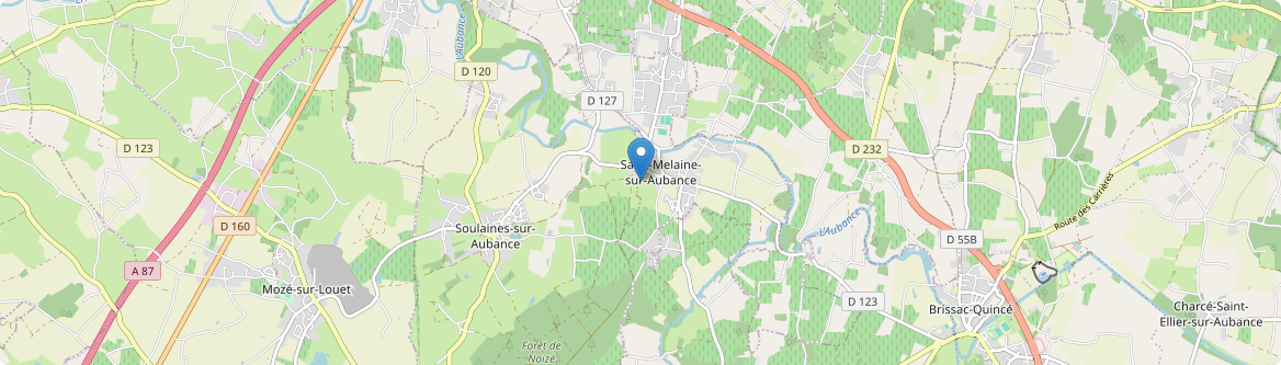 Saint-Melaine-sur-Aubance - Carte