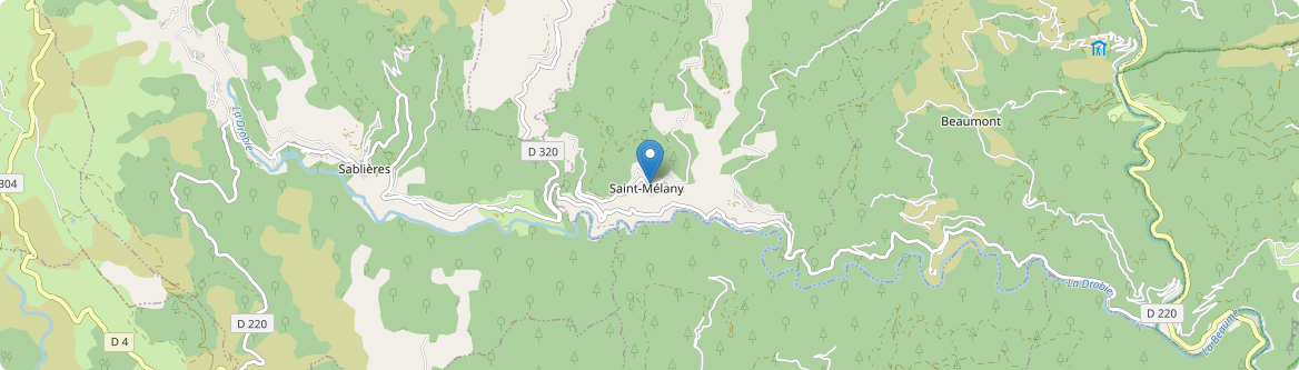 Saint-Mélany - Carte