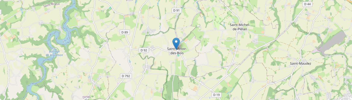 Saint-Méloir-des-Bois - Carte