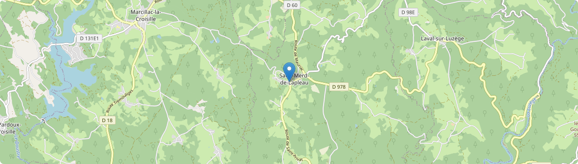 Saint-Merd-de-Lapleau - Carte