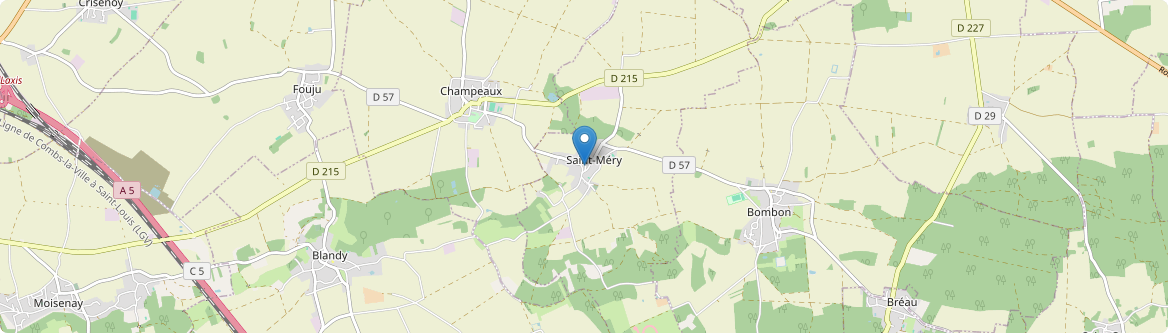 Saint-Méry - Carte