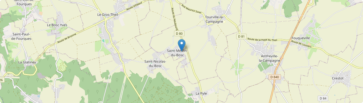 Saint-Meslin-du-Bosc - Carte