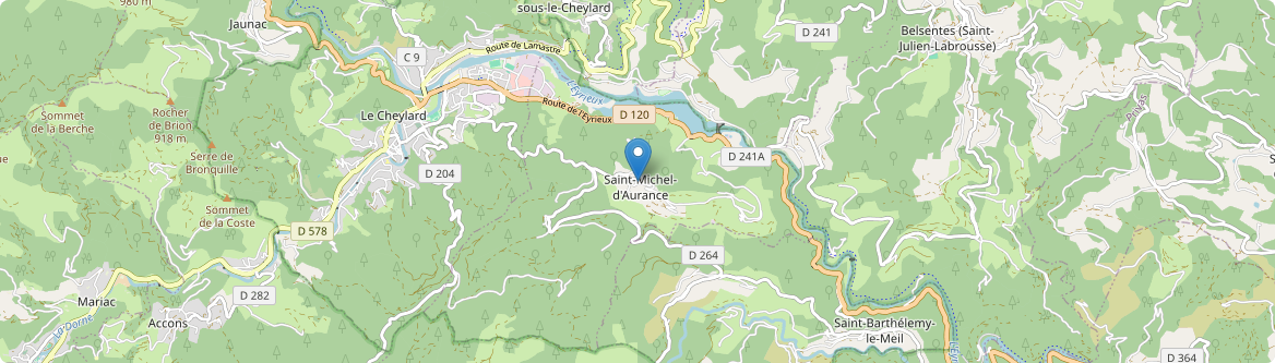 Saint-Michel-d'Aurance - Carte