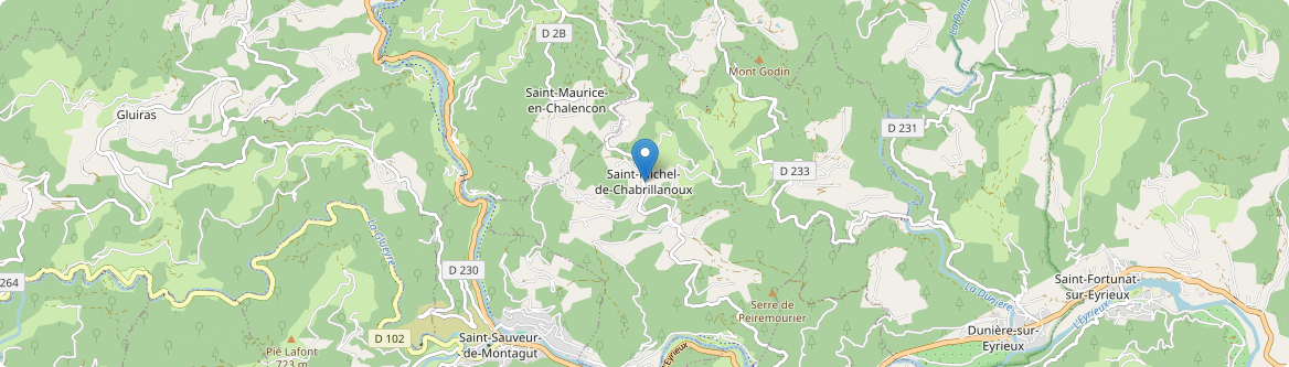 Saint-Michel-de-Chabrillanoux - Carte
