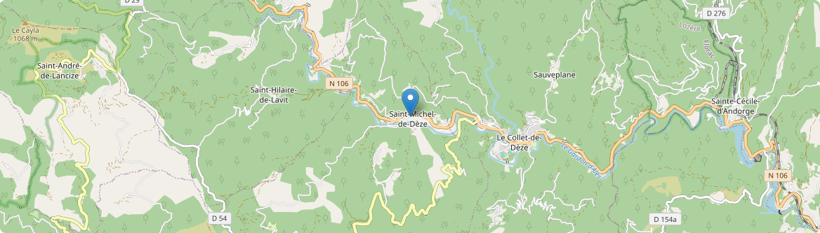 Saint-Michel-de-Dèze - Carte
