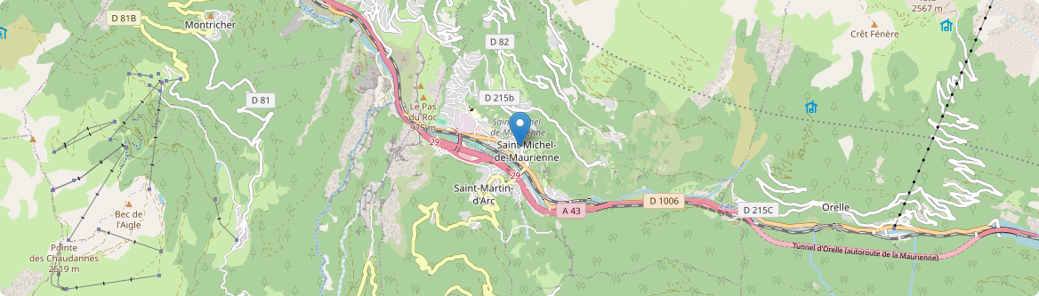 Saint-Michel-de-Maurienne - Carte