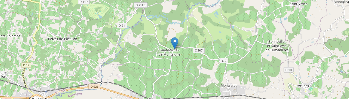 Saint-Michel-de-Montaigne - Carte