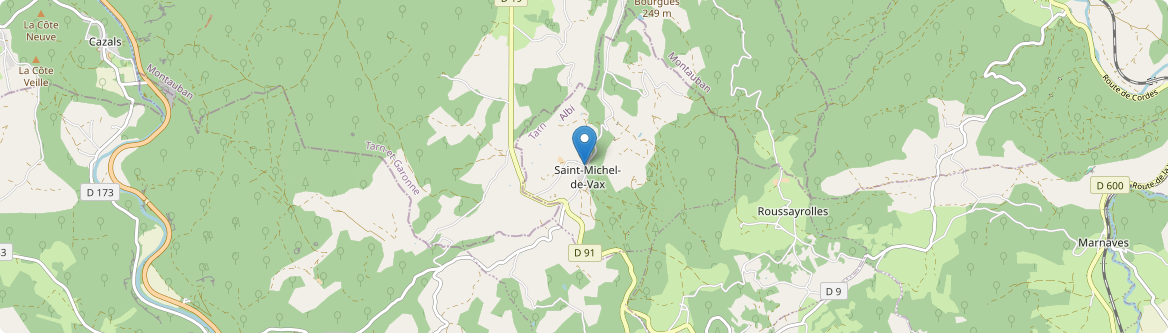 Saint-Michel-de-Vax - Carte