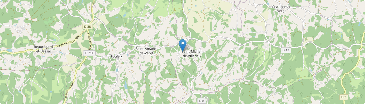 Saint-Michel-de-Villadeix - Carte