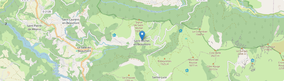 Saint-Michel-en-Beaumont - Carte