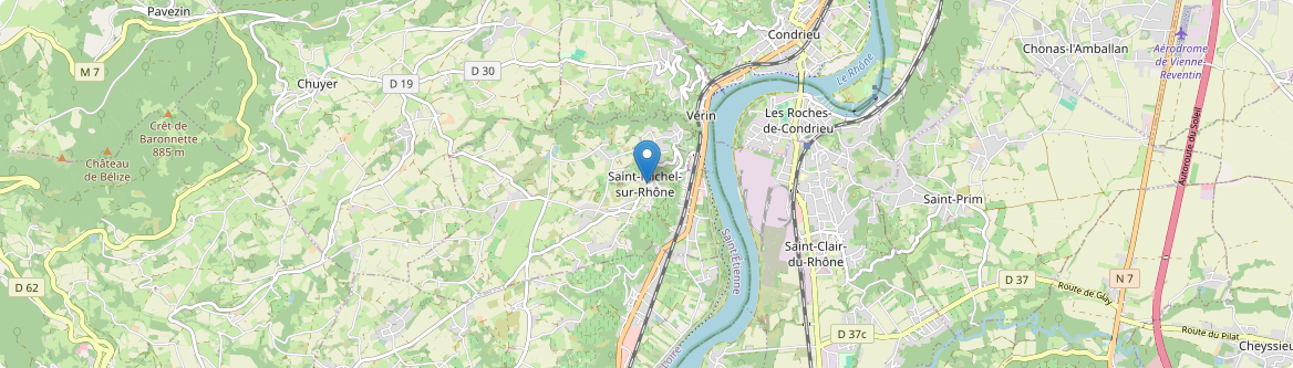 Saint-Michel-sur-Rhône - Carte
