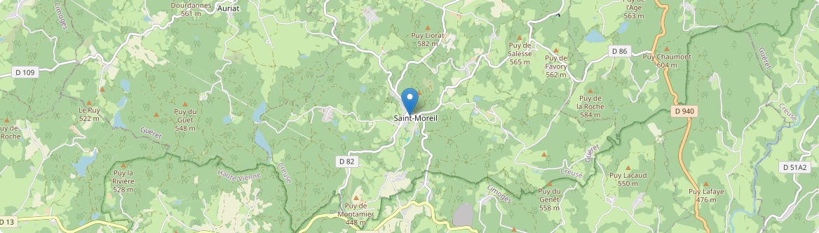 Saint-Moreil - Carte