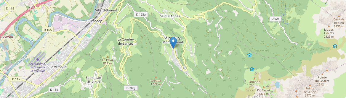 Saint-Mury-Monteymond - Carte