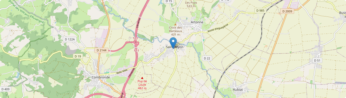 Saint-Myon - Carte
