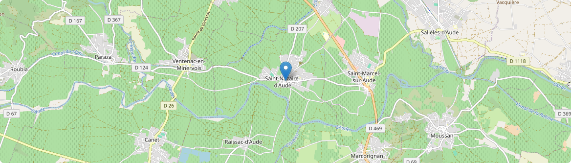 Saint-Nazaire-d'Aude - Carte