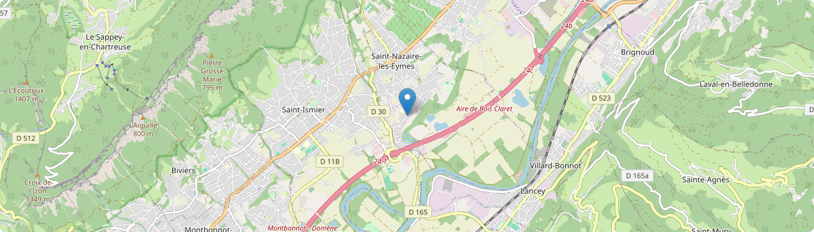 Saint-Nazaire-les-Eymes - Carte