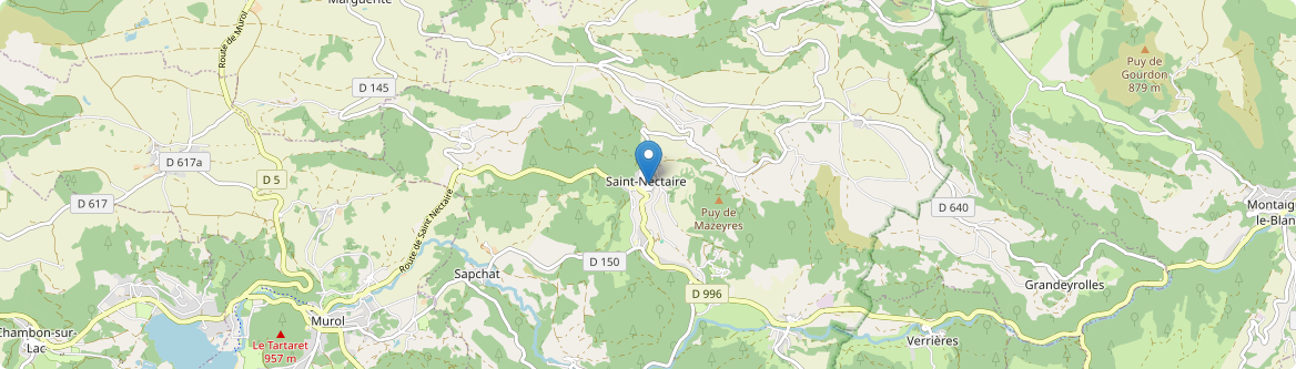 Saint-Nectaire - Carte