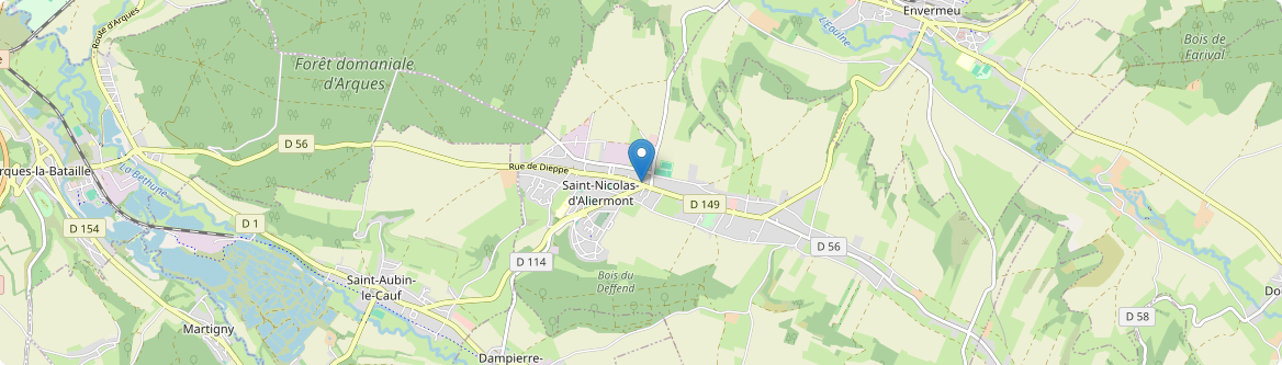 Saint-Nicolas-d'Aliermont - Carte