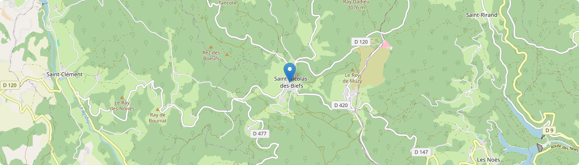 Saint-Nicolas-des-Biefs - Carte