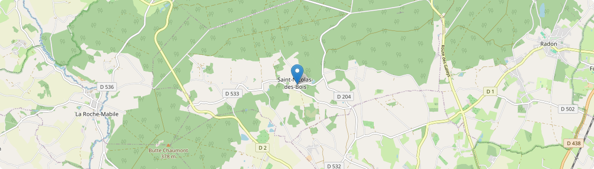 Saint-Nicolas-des-Bois - Carte