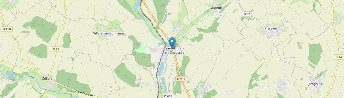 Saint-Omer-en-Chaussée - Carte