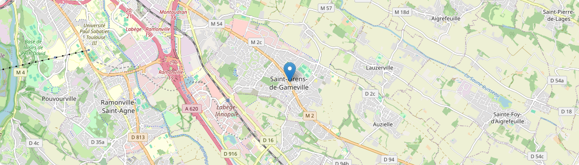 Saint-Orens-de-Gameville - Carte