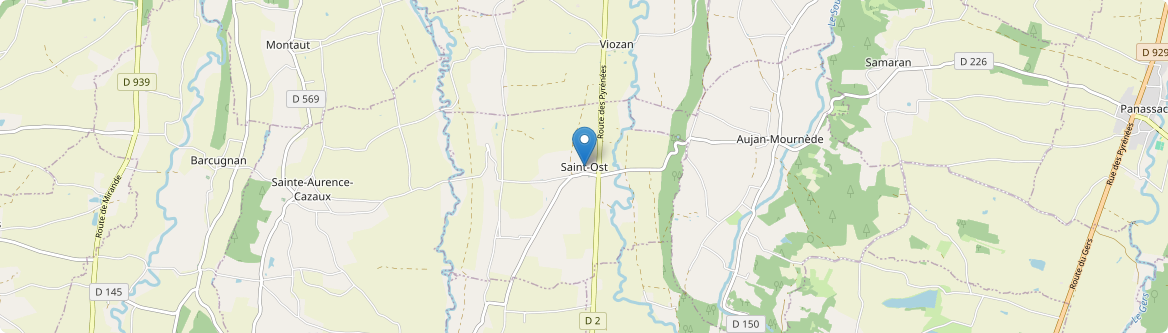 Saint-Ost - Carte