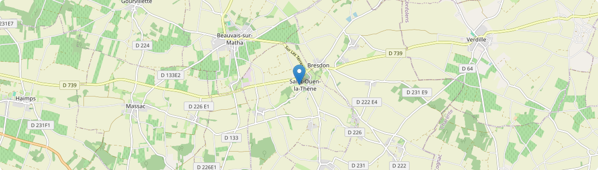 Saint-Ouen-la-Thène - Carte