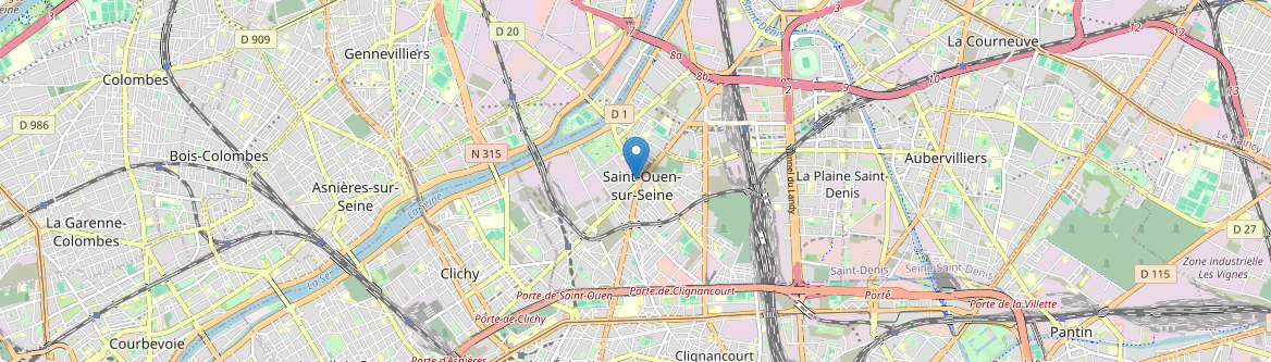 Saint-Ouen-sur-Seine - Carte