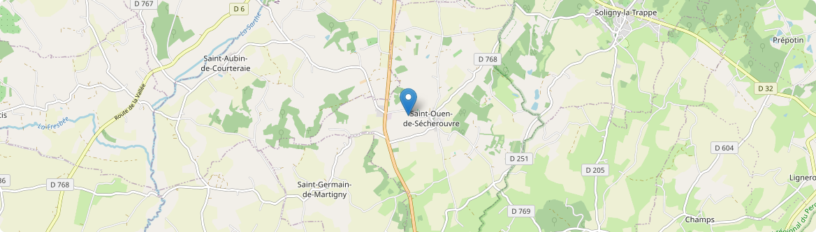Saint-Ouen-de-Sécherouvre - Carte
