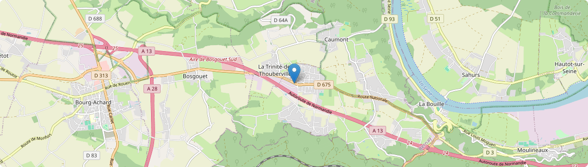 Saint-Ouen-de-Thouberville - Carte
