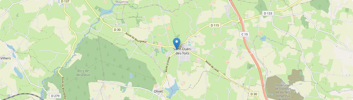 Saint-Ouën-des-Toits - Carte